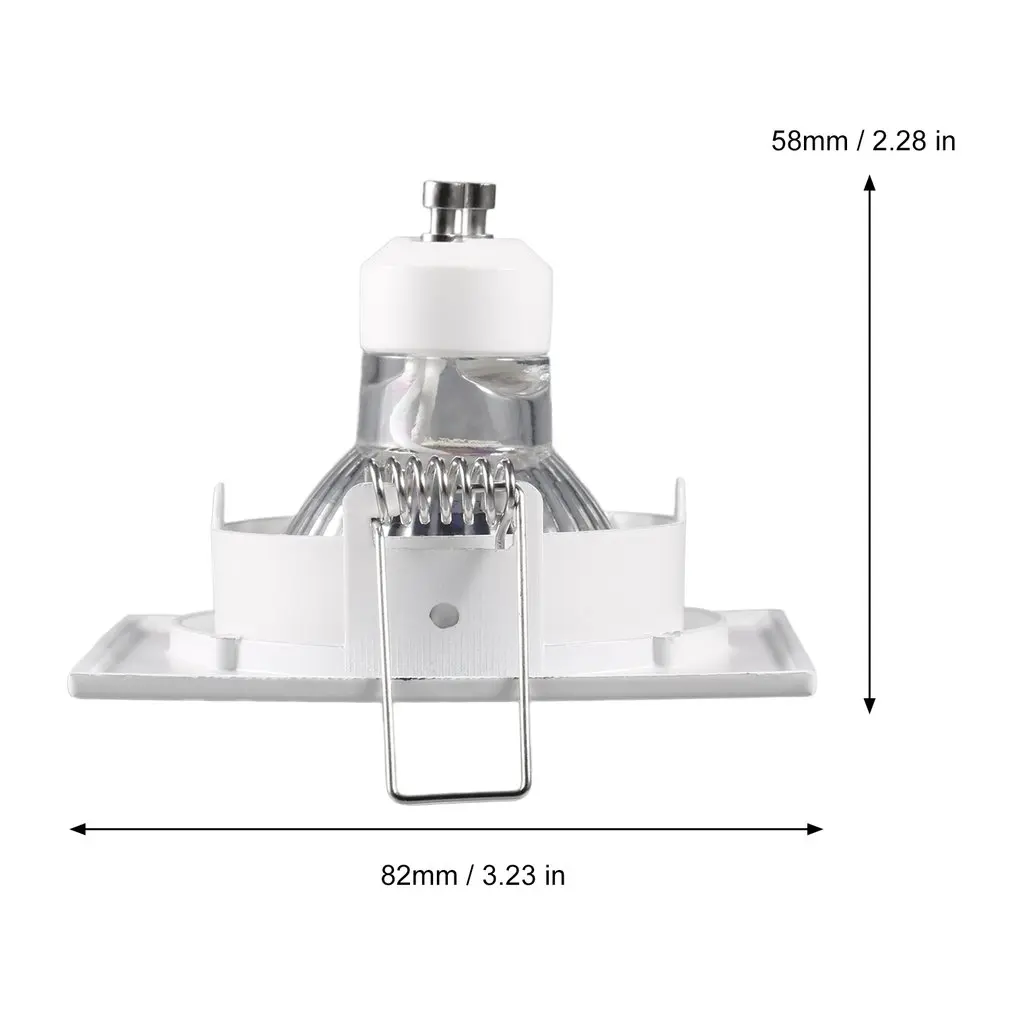 

GU10 LED Light Spotlight Kit 48LED 220V 12W 2358SMD LED Bulbs Warm White Square Downlight Living Room Ceiling LED Lamps