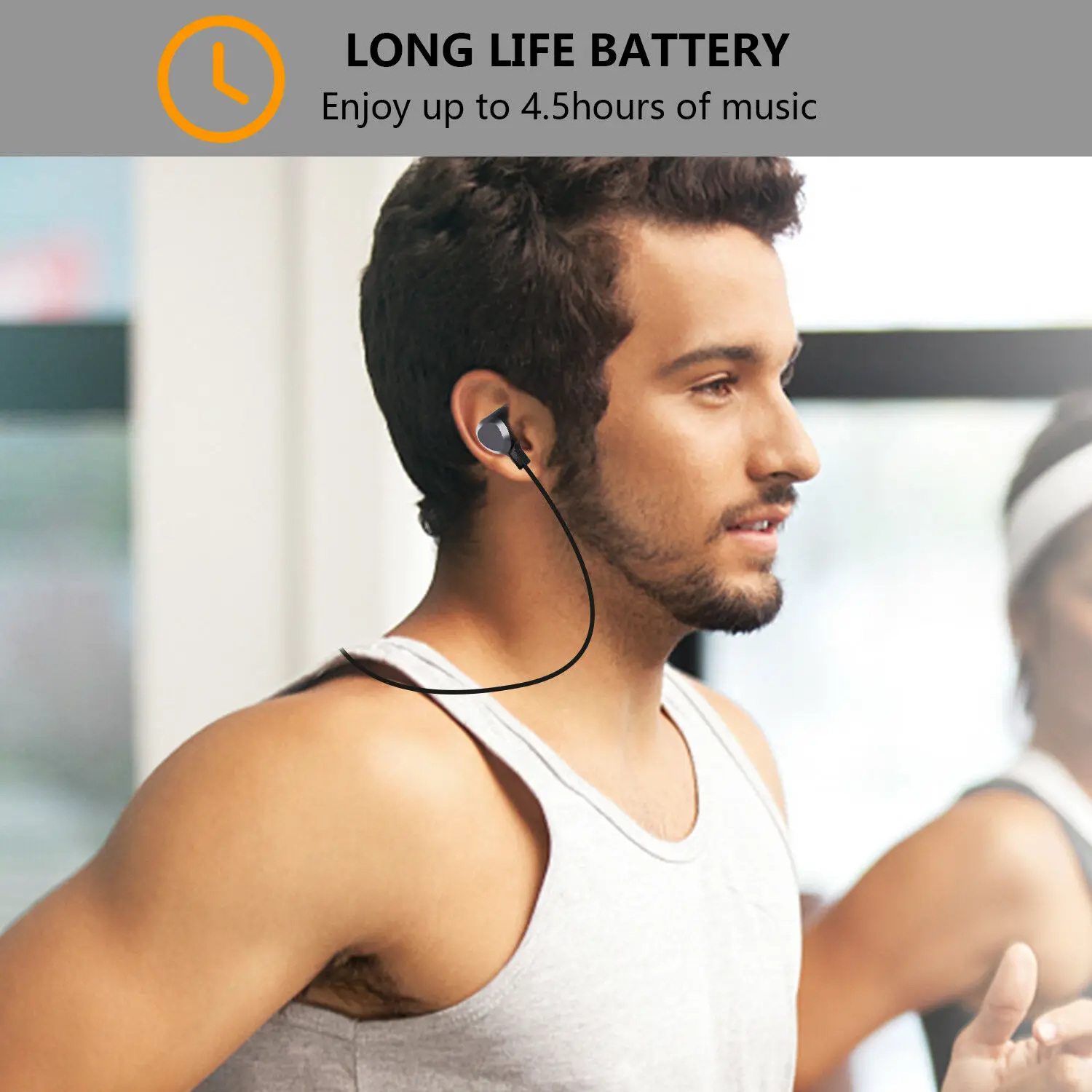 Bluetooth наушники беспроводные air спортивные с шейным ободом для iphone xiaomi umidigi blackview