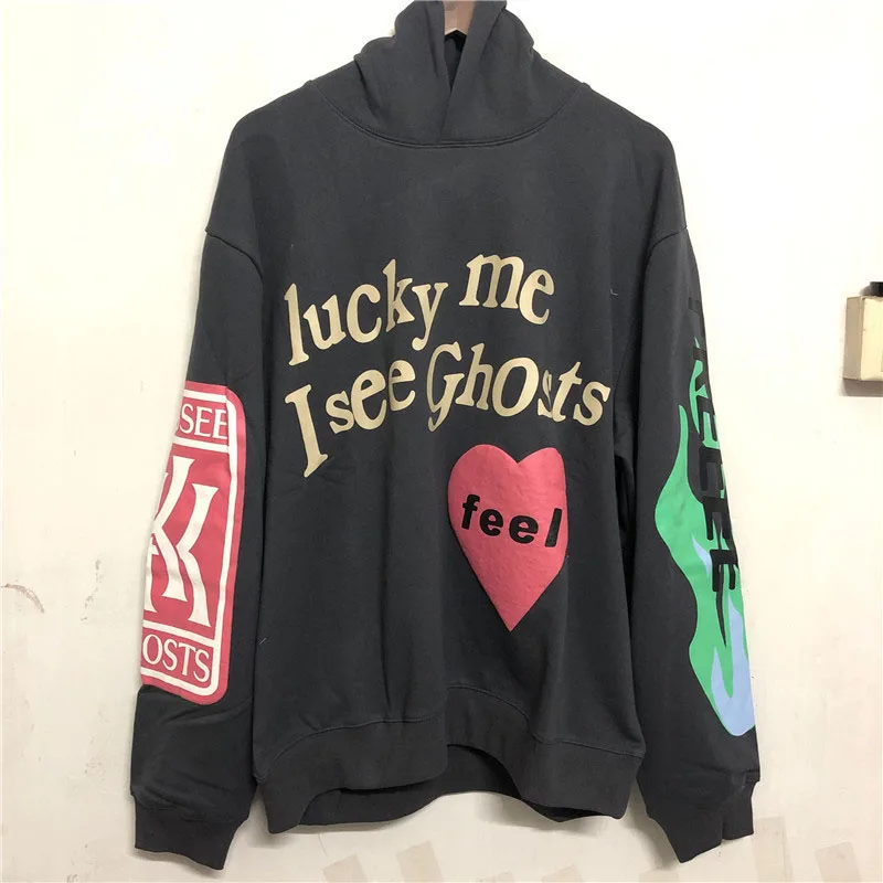 

Top Quality Kanye West KIDS SEE GHOSTS Hoodie Men Women Autumn Winter Fashion Hoodies Pullover Cotton