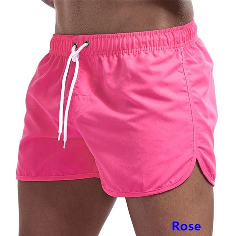 

2020 Summer Hot Shorts Men's Solid Color Shorts Men's Summer Loose Breathable Casual Shorts Beach Shorts Large Size