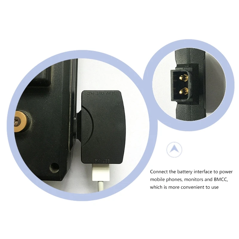 USB-коннектор KX4A Dtap на 5 В для монитора BMCC смартфона USB-устройства аккумулятор USB