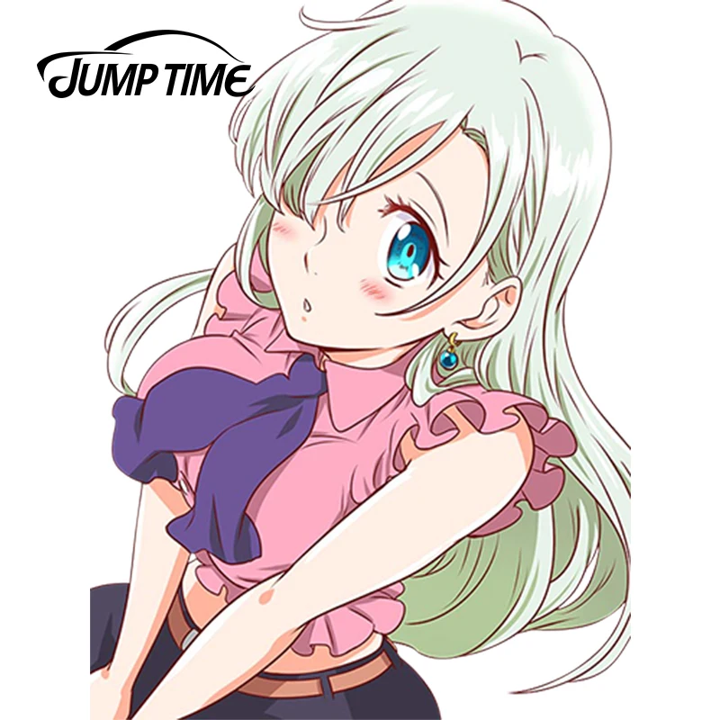JumpTime виниловая наклейка на бампер с изображением красивой девушки из аниме Nanatsu no