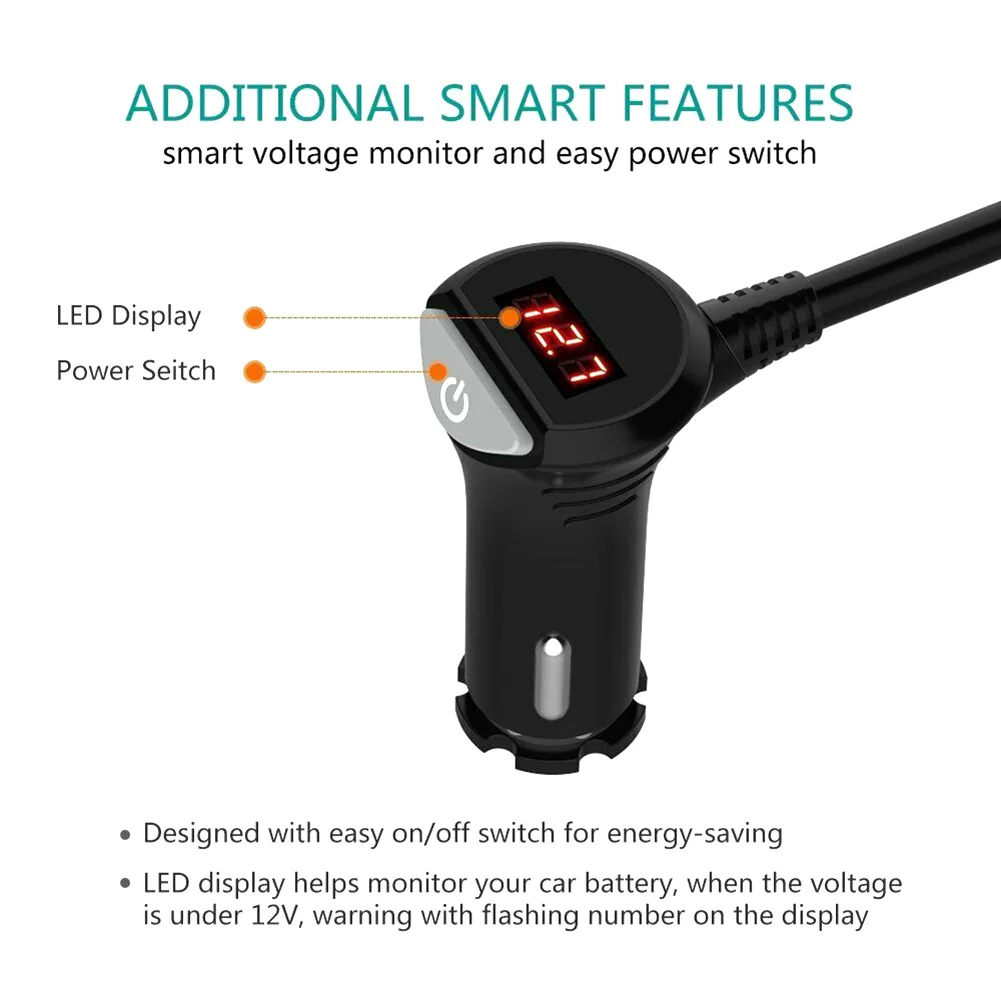 Хит продаж Каблук 12V разветвитель автомобильного прикуривателя Мощность адаптер