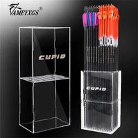 1pc archery acrylic arrows storage bracket detachable arrow insert quiver protect box bow and arrow hunting shooting accessories