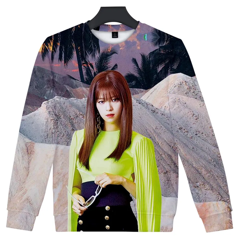 Дважды новый альбом нравишься 3D толстовки женские хип хоп Толстовка harajuku/Женские