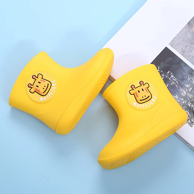 Резиновые сапоги детская обувь дождевые с животными Мультяшные