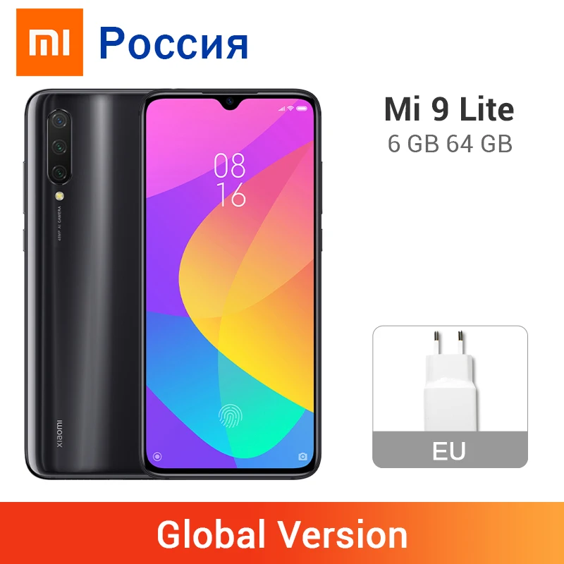 Новая глобальная версия Xiaomi Mi 9 Lite 6 Гб RAM 64 ROM (CC9) 32MP фронтальная камера 39 &quotAMOLED