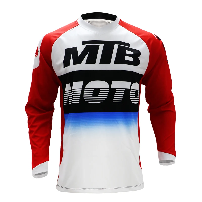 

MTB MOTO custom RPET Off road enduro jersey long motocross Racing Riding long T-shirt