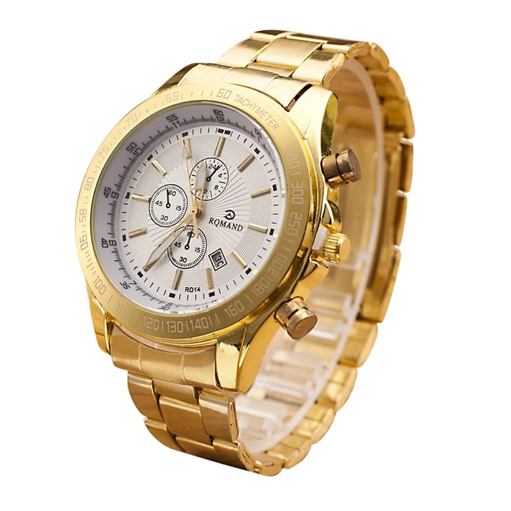 

Gold Quarth Watch Men Watches Top Brand Luxury Famous Wristwatch Male Clock Golden Quartz Wrist Watch Relogio Masculino