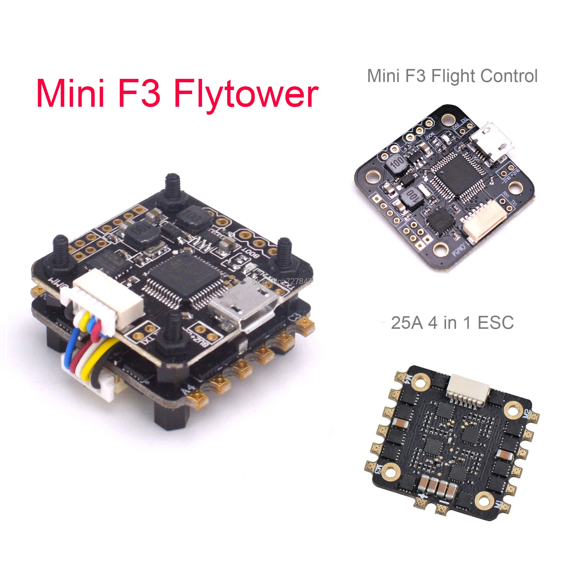 Мини F3/F4 Flytower управление полетом интегрированный OSD 4 в 1 встроенный 5 в 1A BEC 25a ESC поддержка Dshot для FPV RC Дрон
