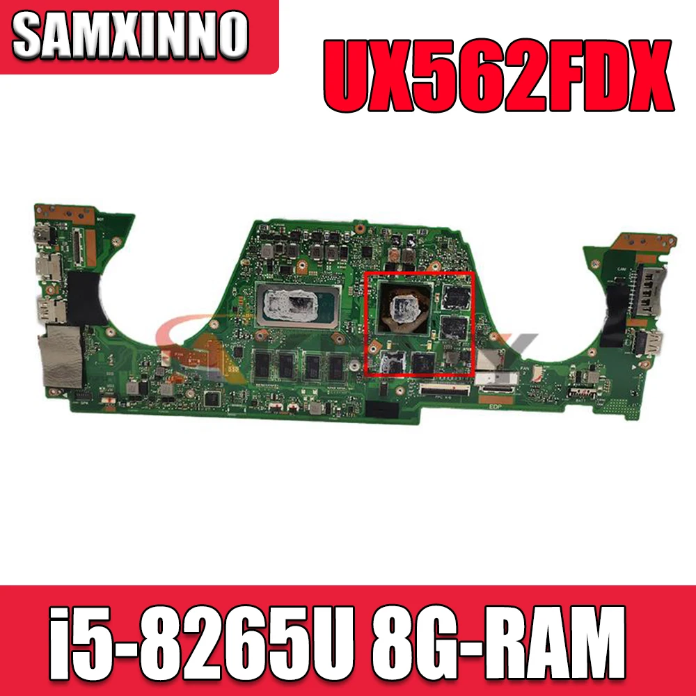 

Для Asus Q536F Q536FDX UX562F Q536FD Материнская плата ноутбука UX562FDX материнская плата W/ GTX1050 i5-8265U 8G-RAM