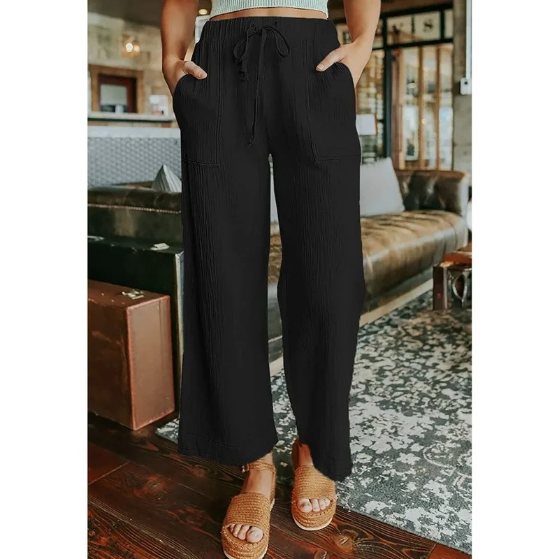 

newest women cotton linen pants plus size oversize high quality lady pants good clothes casual loose style comfortable fashion