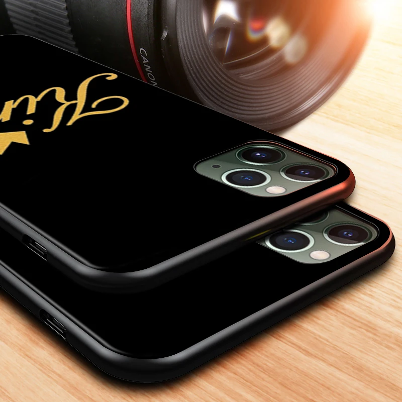 

Black Cover The King and Queen for Apple iPhone 12 Mini 11 XS Pro Max X XR 8 7 6 6S Plus SE 2020 5 5S Phone Case