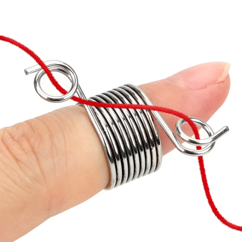 Лидер продаж вязальные инструменты в виде кольца 2 размера наперсток для пальцев