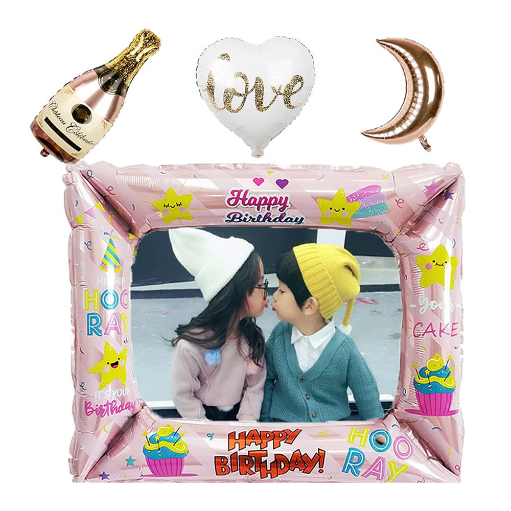 Фоторамка для детского дня рождения фольгированный пленочный шарик украшения