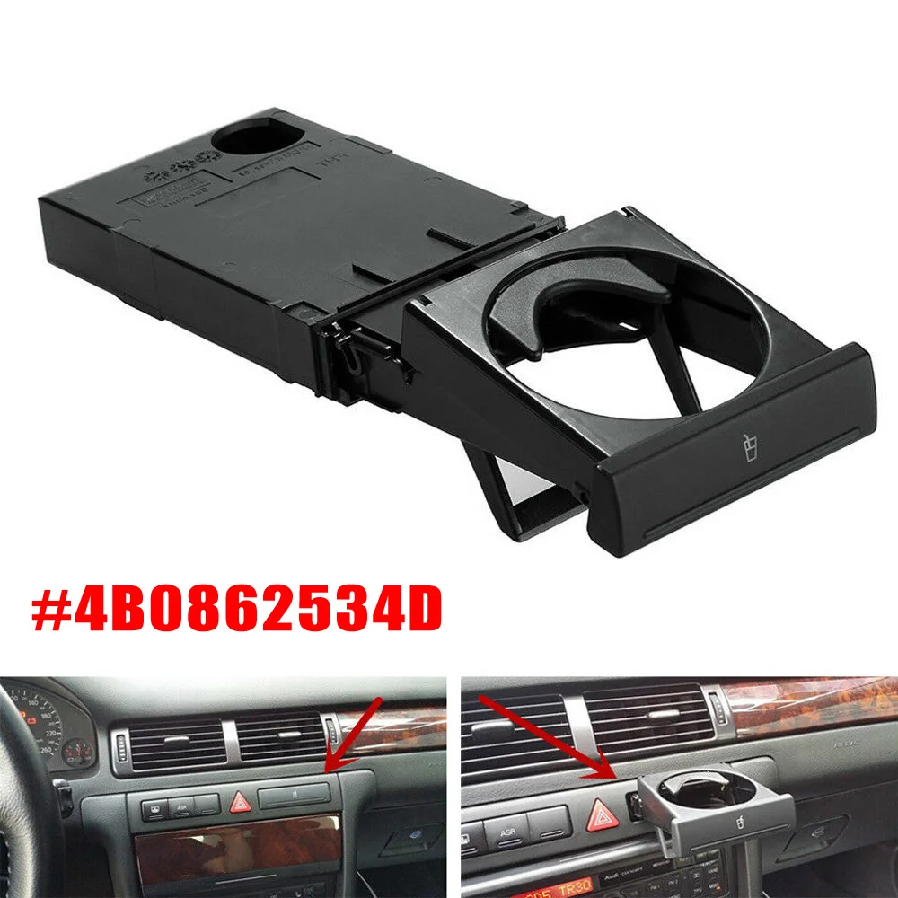 Для A6 C5 1998 2005 подстаканник Автомобильный складной черный для A4 2002|Держатели