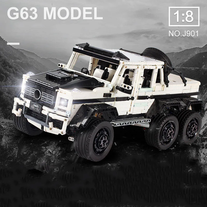 Автомобиль MOC 2425 G63 AMG 6X6 LAND CRUISER набор моделей строительные блоки кирпичи детские