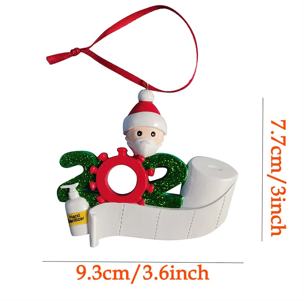 Карантин 2020 украшение для рождественской вечеринки подарок Санта Клаус с маской
