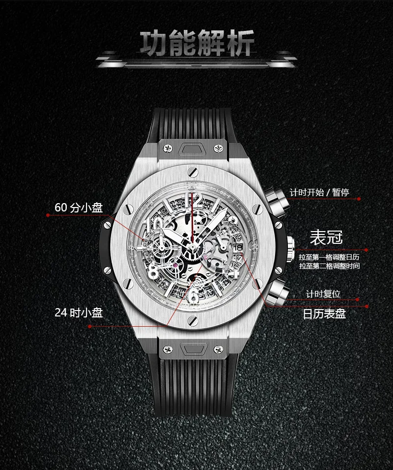 Switzerland Diamond cutting Japan Miyota кварц, новые брендовые часы, мужские спортивные силиконовые часы, relogio masculino