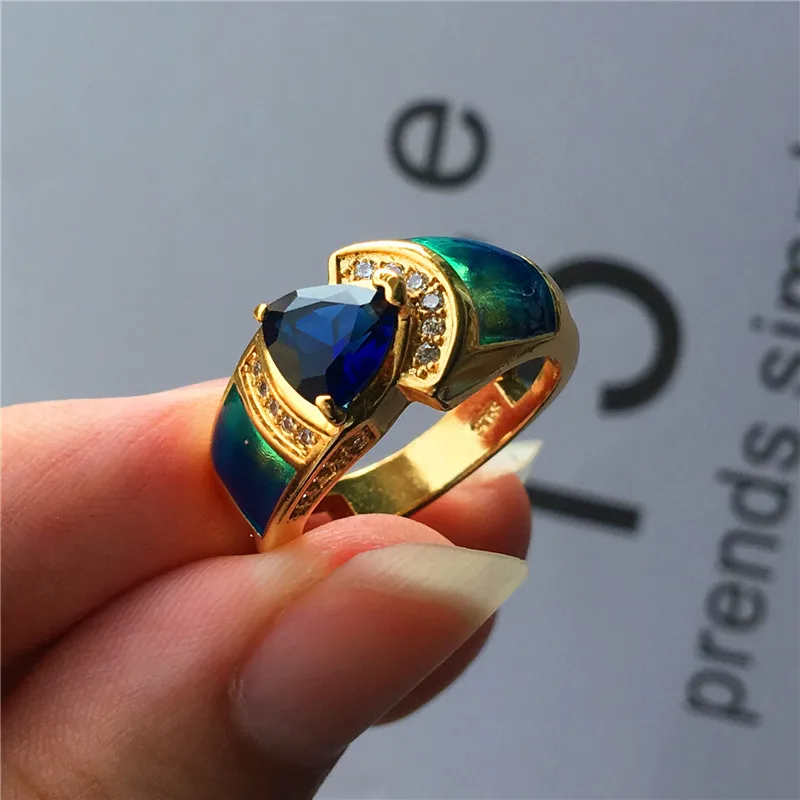 Уникальный стиль Мужские Женские Треугольные бриллиантовые винтажные