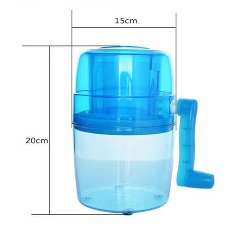

Hot 1L Portable Hand Crank Manual Ice Crusher Shaver Shredding Snow Cone Maker Machine Kitchen Appliance For Kid And Family