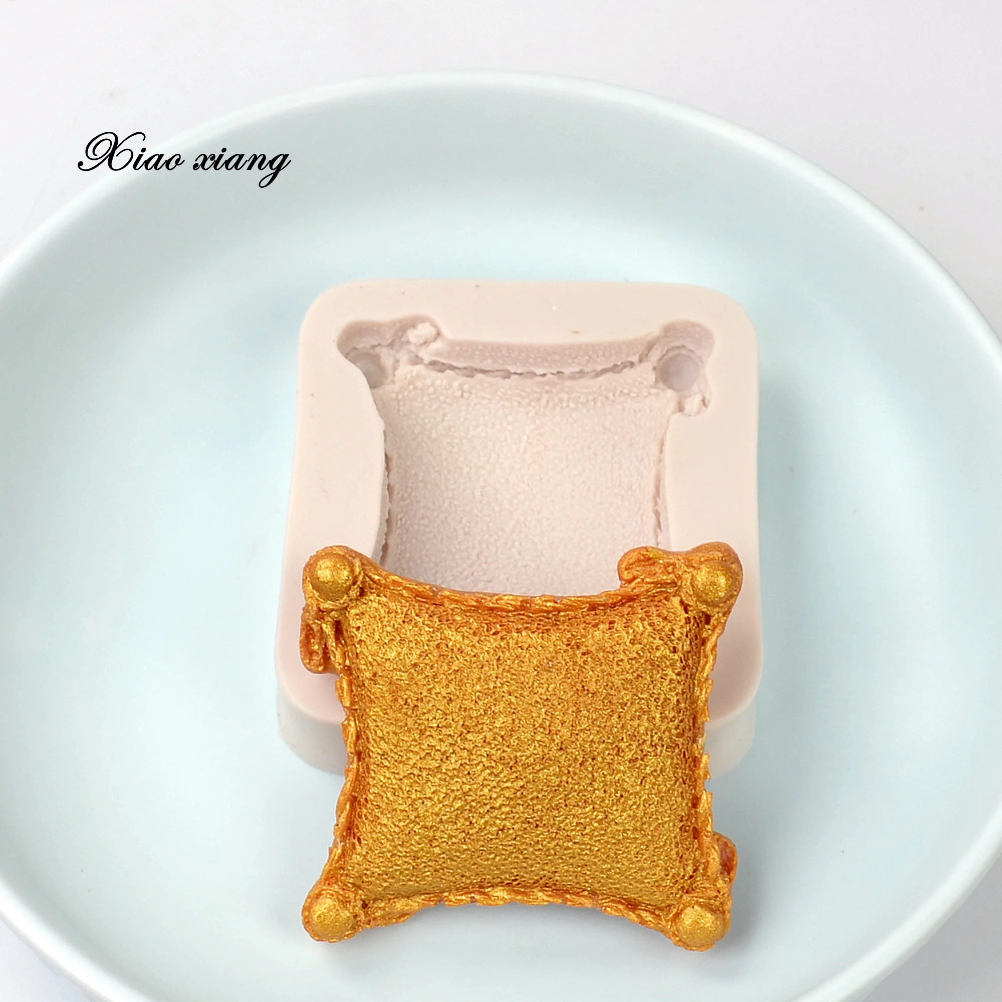 3D Подушка Форма силиконовый Fondant (сахарная) шоколадный смолы формы для сахара