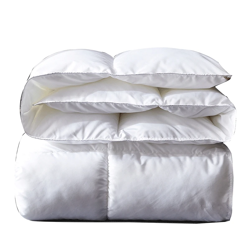 

Very Warm Winter Thick Blanket/Soft Duvet Quilt Super King Sizes Comforter 4D Luxury Home Hotel Down Duvet Silk Down Quilt