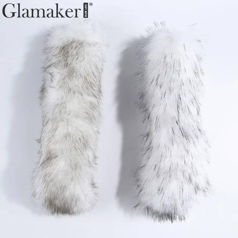 Glamaker сексуальный зимний теплый пуховик с капюшоном женский меховой воротник карман свободный пуховик уличная мягкая стеганая куртка
