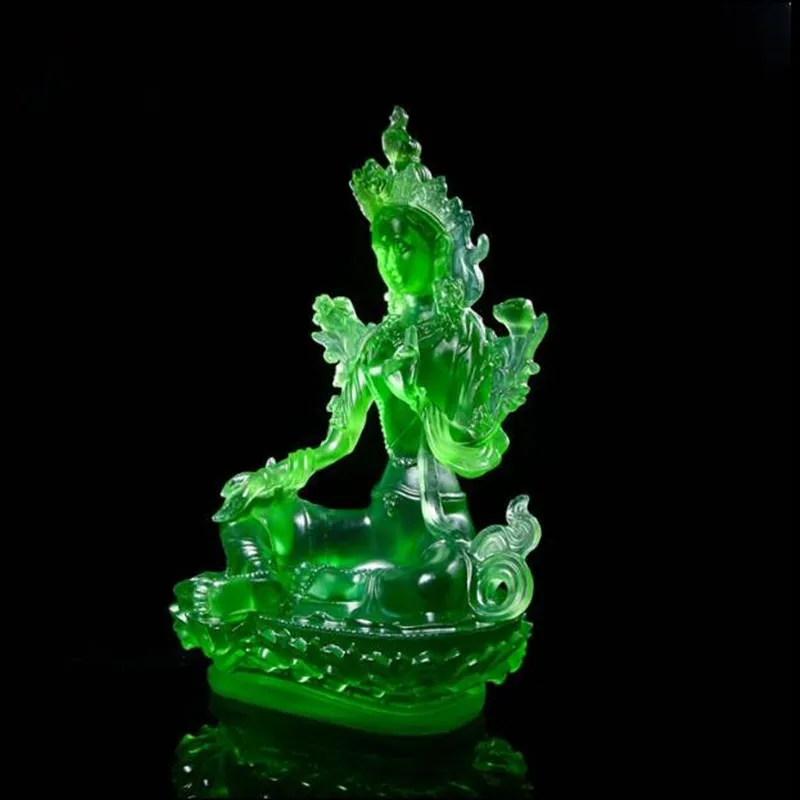 Бесплатная доставка тибетские поставщики 21 см безопасная Зеленая Тара тантровая