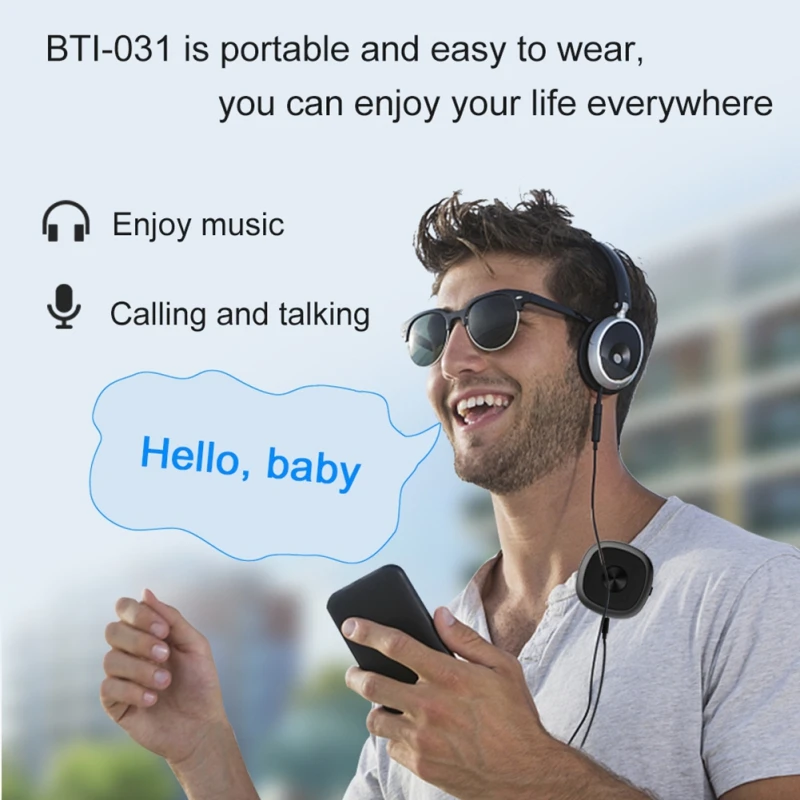 Передатчик приемник для Bluetooth 5,0 аудио адаптер большой дальности портативный с AptX HD аудио и низкая задержка для ТВ ноутбук наушники