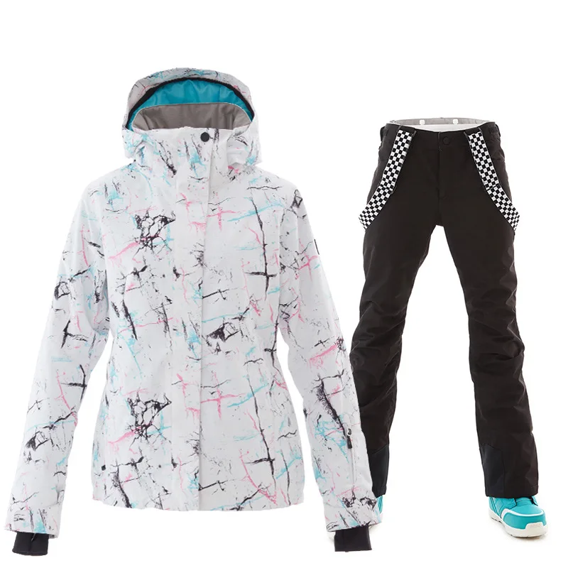 Зимняя куртка 2020 женские комбинезоны теплый лыжный костюм для сноуборда Женская