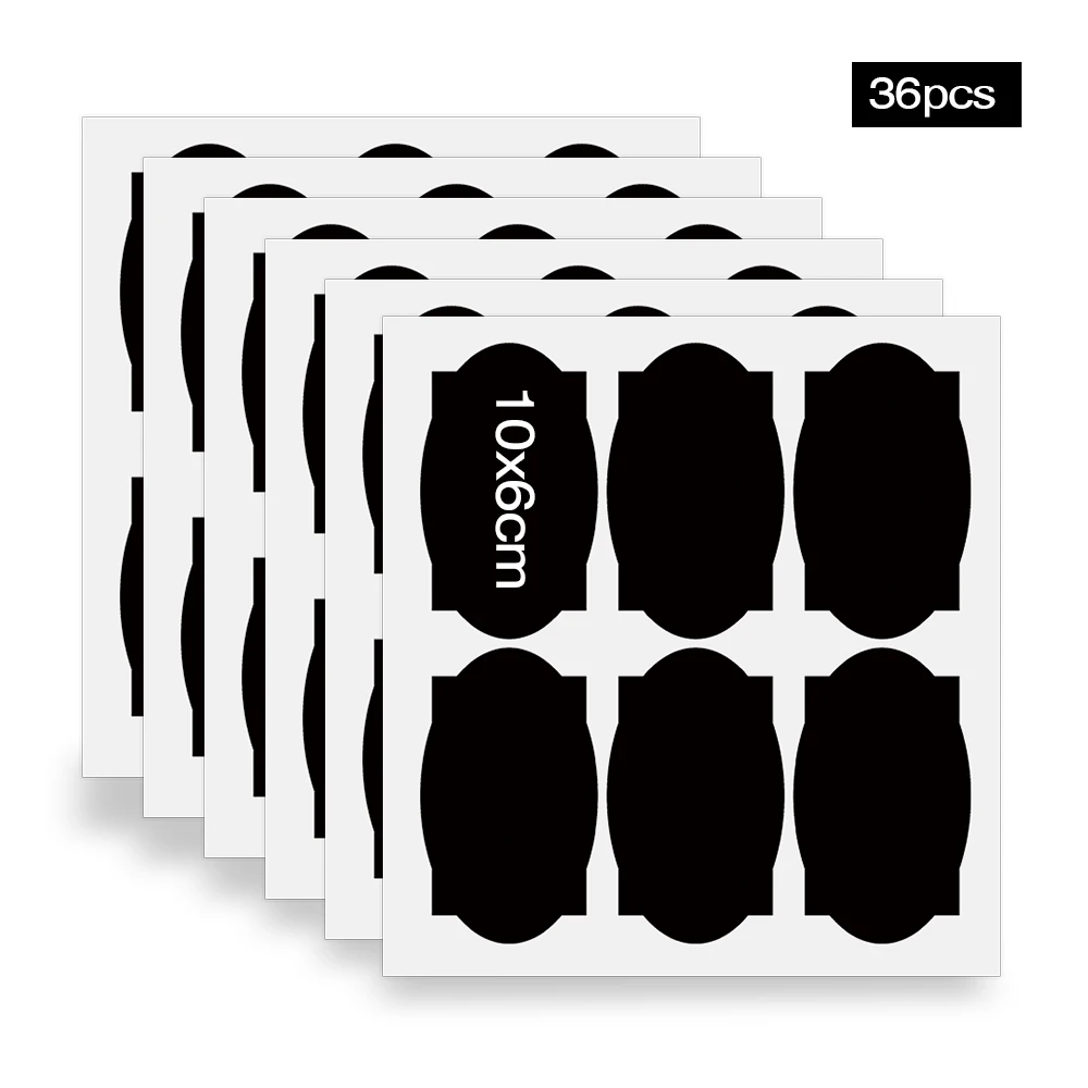 36 шт. водонепроницаемая наклейка на банки органайзер для хранения кухне стикеры