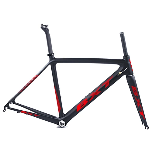 BXT red logo BXT T800 карбоновая рама для шоссейного велосипеда, велосипедная Рама, супер светильник 980g Di2/Механическая гоночная карбоновая рама - Цвет: BXT red logo