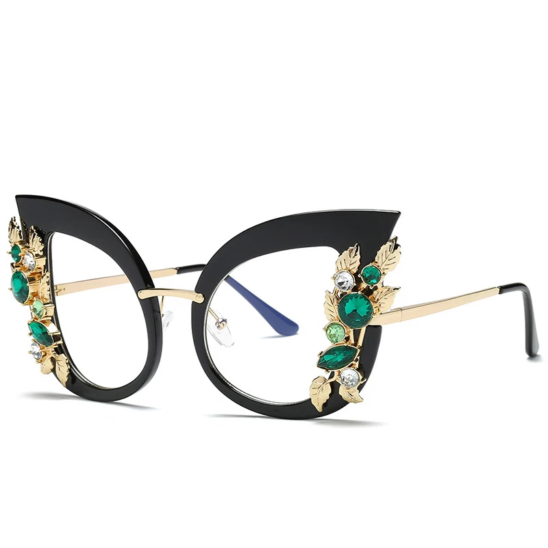 Солнцезащитные очки кошачий глаз для мужчин и женщин роскошные модные