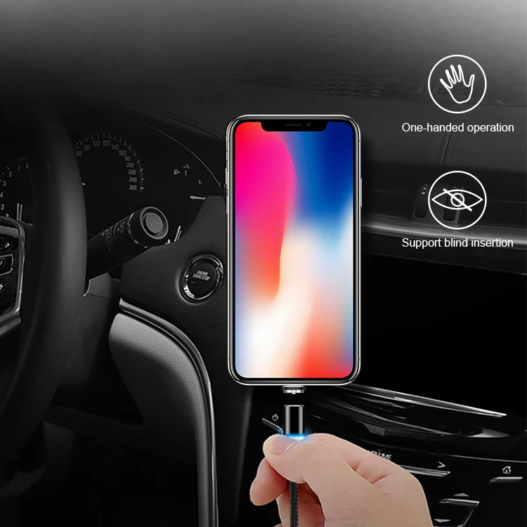 Магнитный USB C 8 Pin кабель для iPhone 11 XR X XS Max быстрая зарядка Samsung S10 S8 9 магнитное
