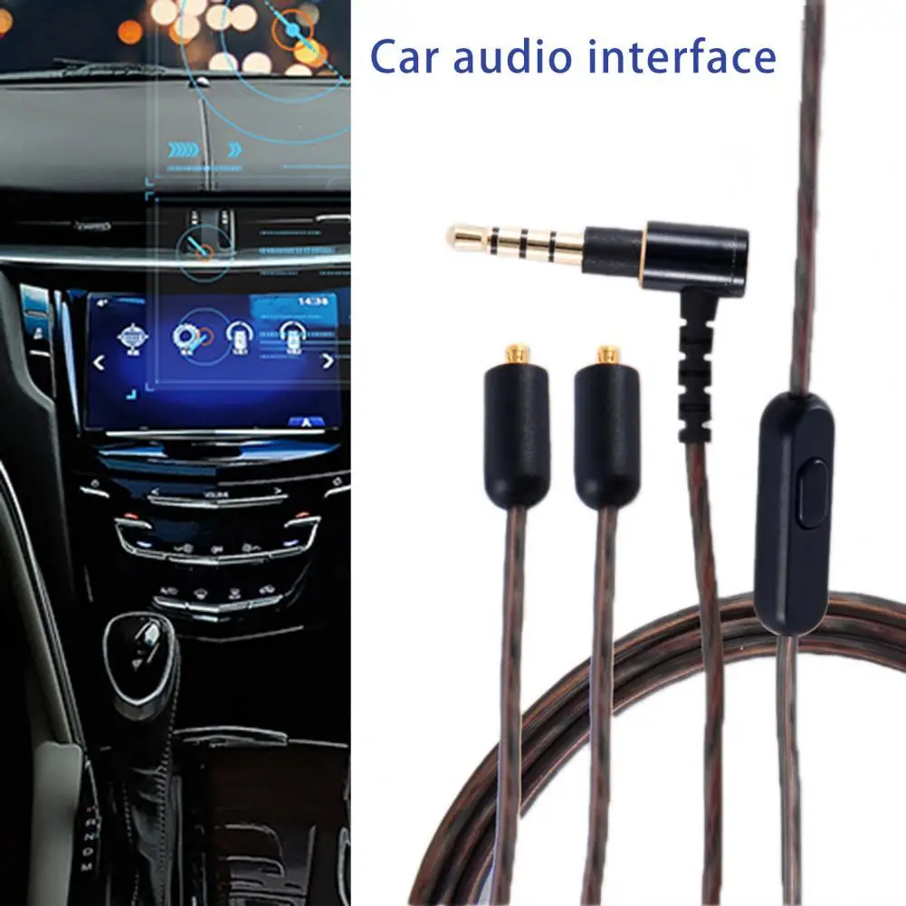 

Audio Wire Compact Headset Accessories Lossless 3.5mm MMCX Pin Headset Extension Cable Audio Connecting Cord Audio Cable