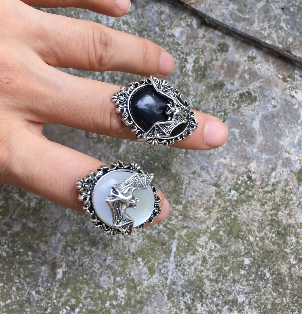 

Gothic Vampire Bat Ring,Crystal Ring,Gothic Witch Ring,Victorian Pagan Jewelry,gift for Bat Lovers,adjustable,Bat Cameo Rings
