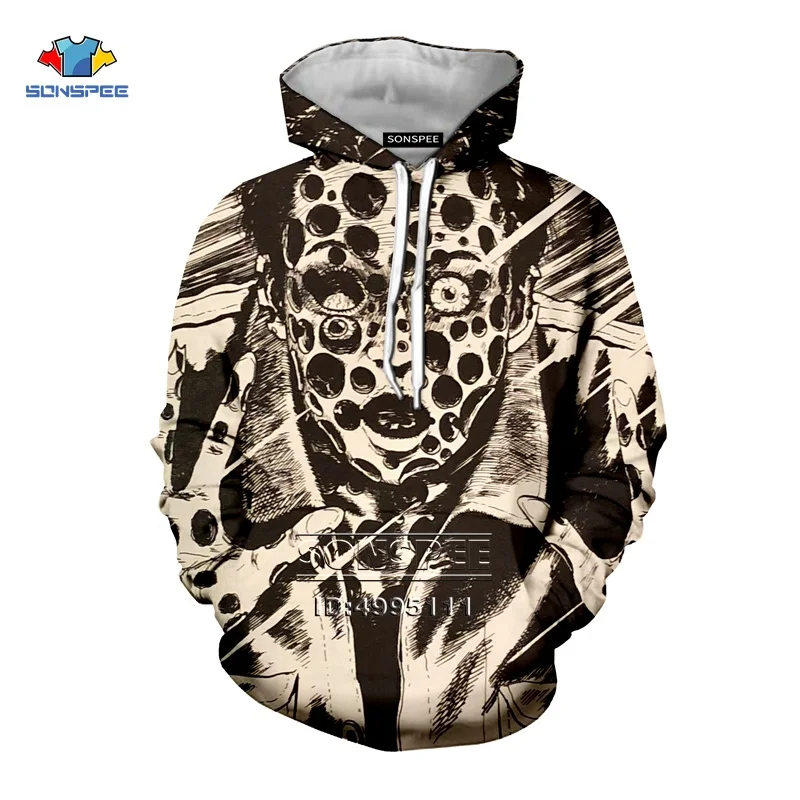 8 SONSPEE Japan Junji Ito Horror Manga 3D Print Men Women Hooded Hoodies Sweatshirts Pullover Casual Hip Hop Autumn Tops - Цвет: 8