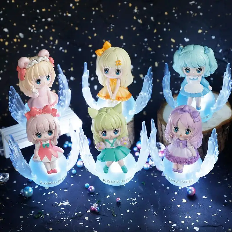 

Фантазия галактика потайная коробка кавайная девушка сборная фигурка из смолы симпатичный ангел ночник модель украшения игрушки для детей...
