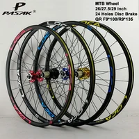pasak mtb wheelset 29 27 5 26 disc brake 24 holes front 2 rear 4 sealed bearing qr f9100mm r9135mm mountain bike wheels