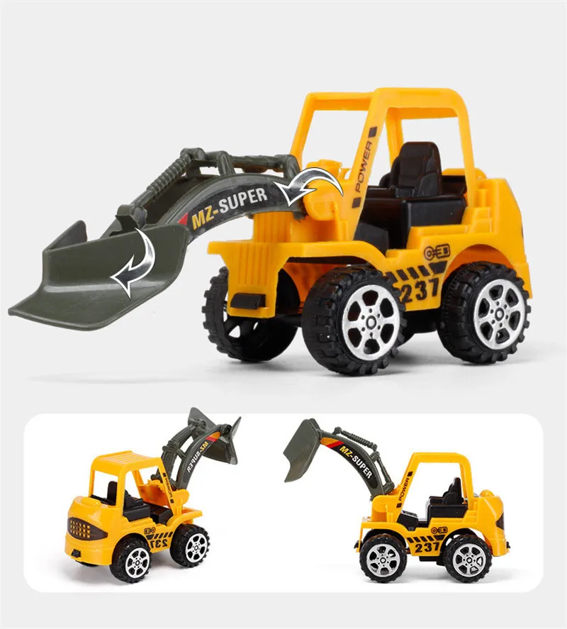 6 видов стилей мини инженерно автомобиль трактор игрушка самосвал Модель