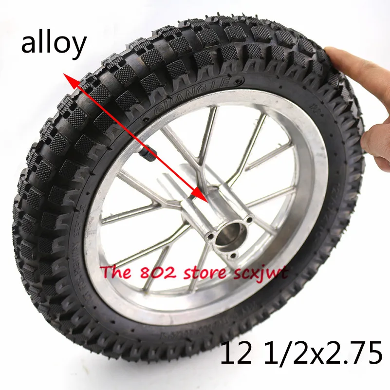 Скутер из алюминиевого сплава колеса и шины 12 1/2*2 75 tyre12.5 дюймов 1/2x2 для бритвы Байк