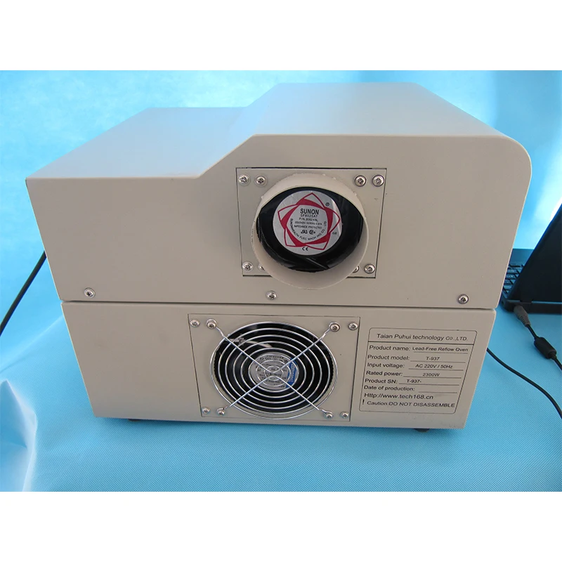 Фото Оригинальный PUHUI T-937 2300W Бессвинцовая печь для оплавления 220V инфракрасный обогреватель T-937 Пайка оплавлением припоя микроволновая печь №4