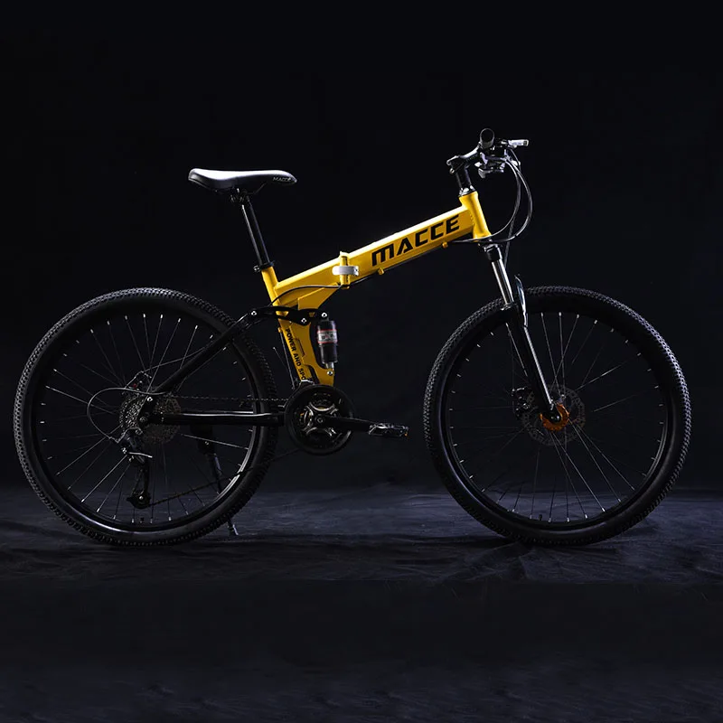 Складной горный велосипед колеса 26 дюймов 21 скорость двойная амортизация