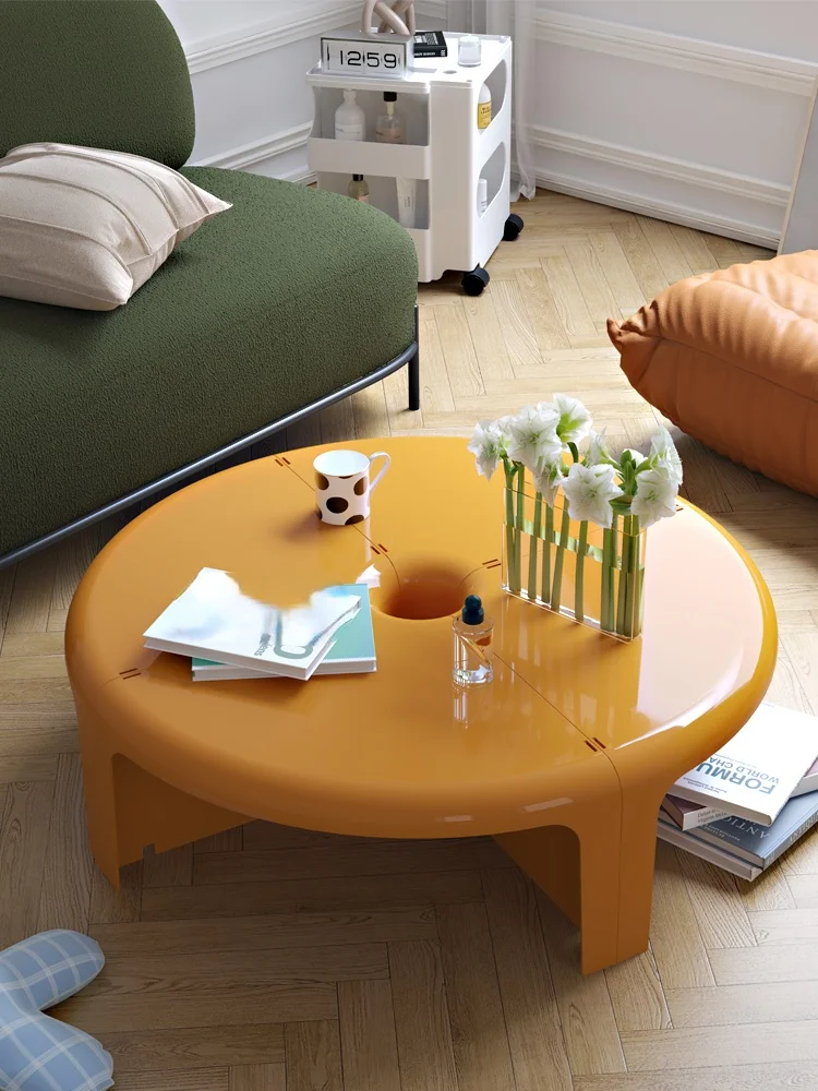 

Скандинавский домашний кофейный столик GY для гостиной, простой современный боковой стол, Круглый Многофункциональный боковой столик для м...