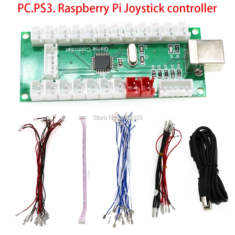 Аркада нулевой задержкой USB доска джойстик SANWA кодер к ПК/PS3 Raspberry Pi игровой