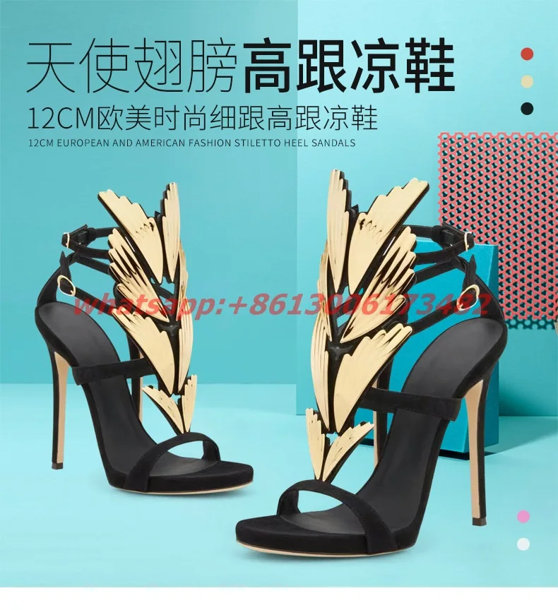 Пикантные дизайнерские Брендовые женские босоножки на высоком каблуке 12 см