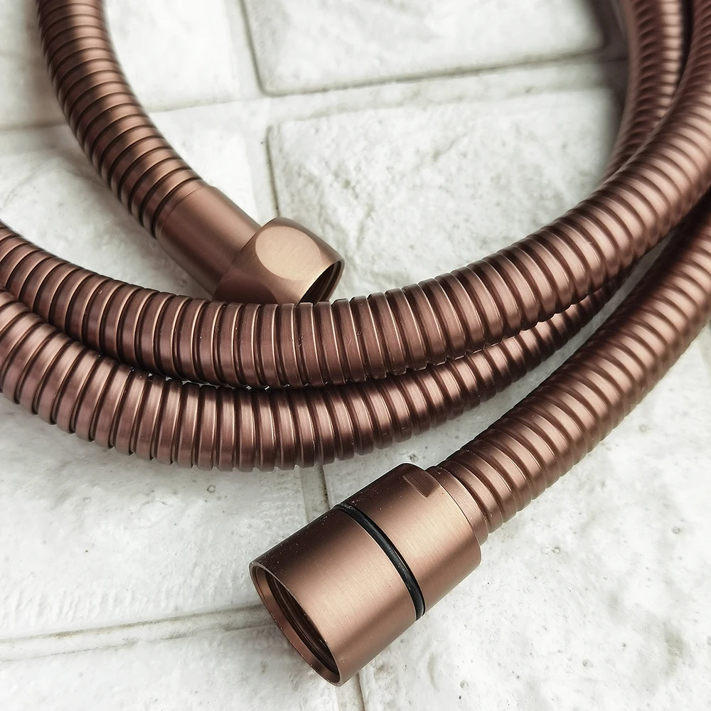 

1.5 m /59 Inches Shower/Bidet Hose Stainless Steel Flexible With Copper Core Matte Brushed Rose Gold