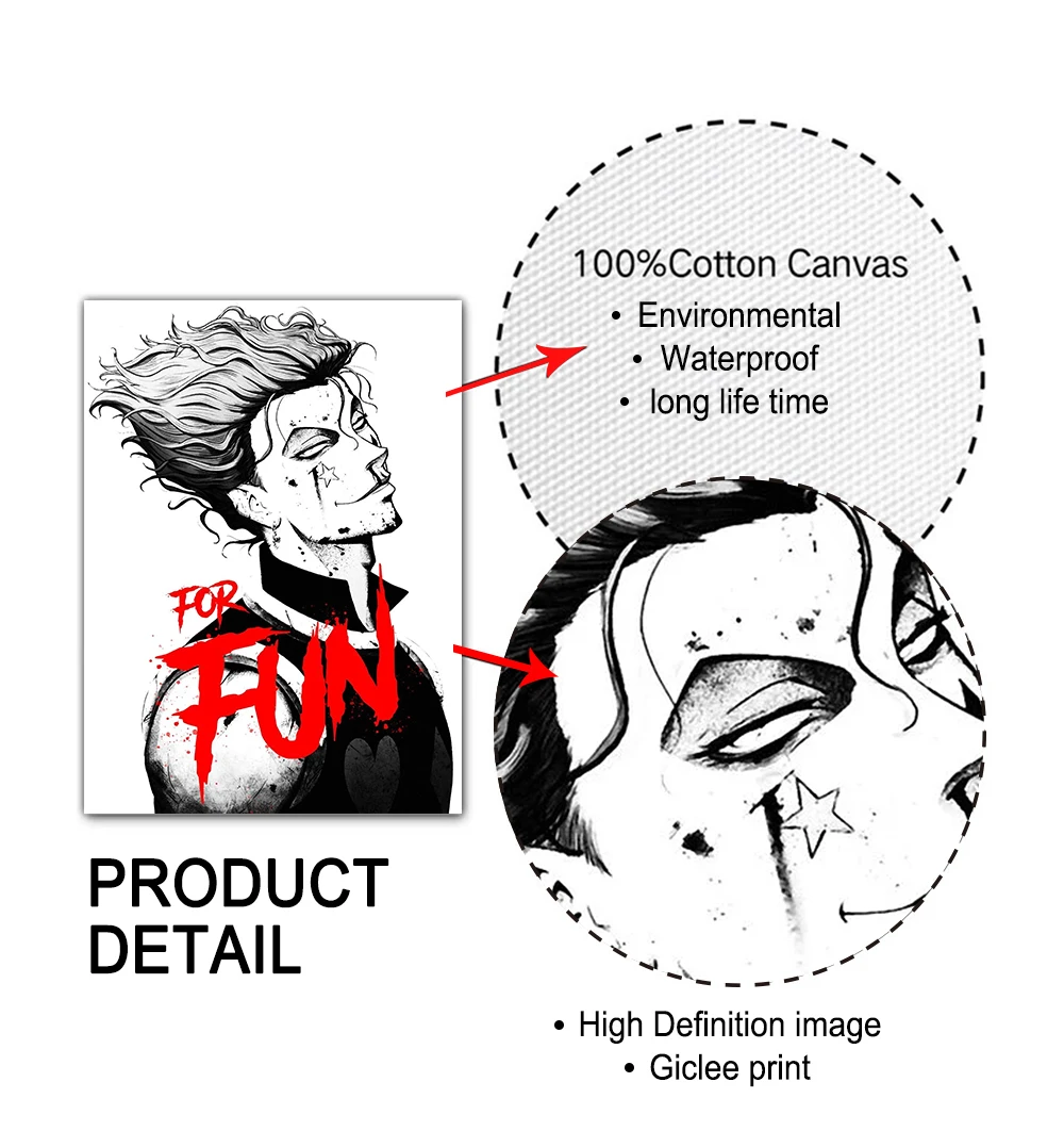 Аниме Hunter X постеры Killua Zoldyck Kurapika Gon Freecss Hisoka холст картина мультфильм настенное