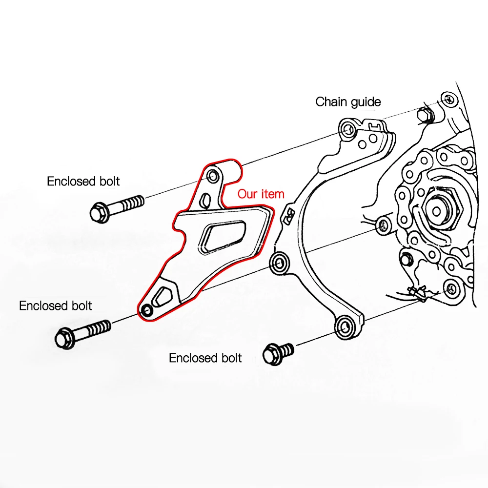 Защитная накладка на переднюю звездочку цепи для Yamaha YZ125 YZ125X YZ 125 125X 2017 2020 2019 2018